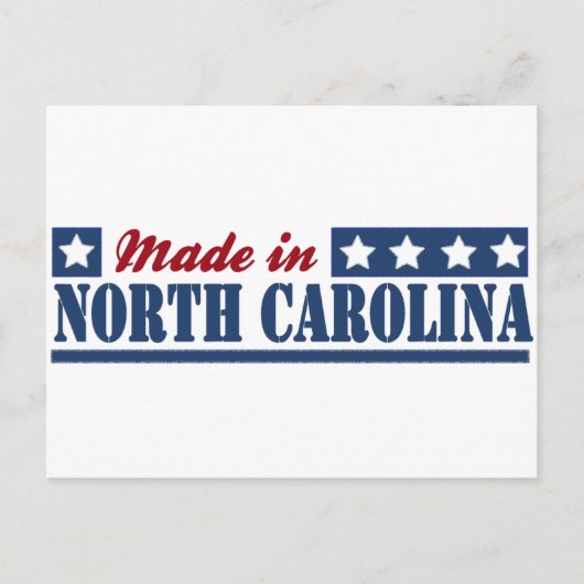 「Made in North Carolina」	「North Carolina州	」N ポストカード (正面)