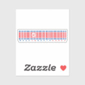 Made in North Korea Barcode Flag Design シール (シート)