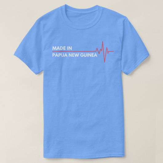 Made In Papua New Guinea Place Of Birth Tシャツ (デザイン正面)