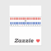 Made in Paraguay Barcode Flag Sticker シール (シート)
