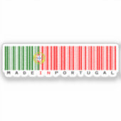 Made in Portugal Barcode Flag シール (正面)