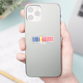 Made in Romania Barcode Flag シール (スマートフォン)