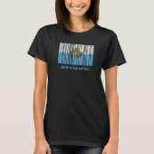 Made in San Marino Flag Barcode Premium Tシャツ (正面)
