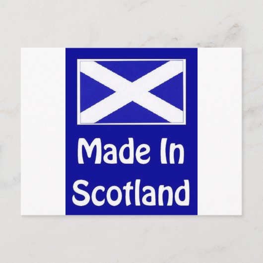 Made In Scotlandロゴ ポストカード (正面)