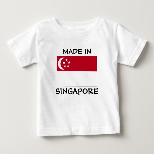 Made in Singaporeベビー ベビーTシャツ (正面)