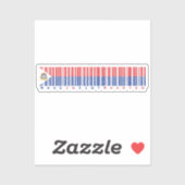 Made in Sint Maarten Barcode Flag シール (シート)