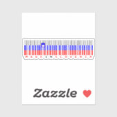 Made in Slovenia Barcode Flag シール (シート)