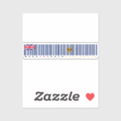 Made in South Australia Barcode Flag Sticker シール (シート)