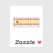 Made in Spain Barcode Flag シール (シート)