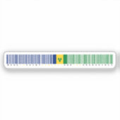 Made in St. Vincent Barcode Flag シール (正面)