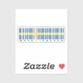 Made in Sweden Barcode Flag シール (シート)