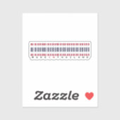 Made in Thailand Barcode Flag Design シール (シート)