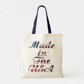 Made in the USA Natural & Navy Budget Tote Bag トートバッグ (裏面)