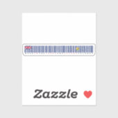Made in Turks and Caicos Barcode Flag シール (シート)