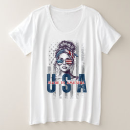 Made in USA  プラスサイズTシャツ