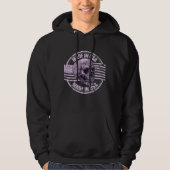 Made in USA Distressed Purple Skull Men's Hoodie パーカ (正面)