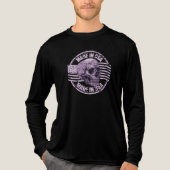 Made in USA Distressed Purple Skull Men's T-Shirt トライブレンドＴシャツ (正面)