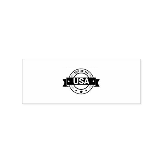 MADE IN USA Packaging Label Jet Black Ink Printed  ラバースタンプ (押印)