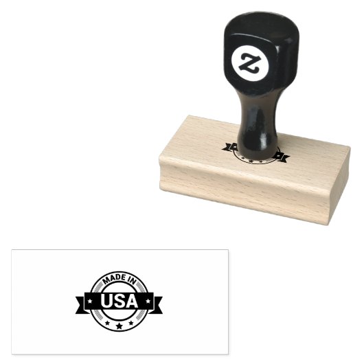 MADE IN USA Professional Style Jet Black Country  ラバースタンプ (押印)