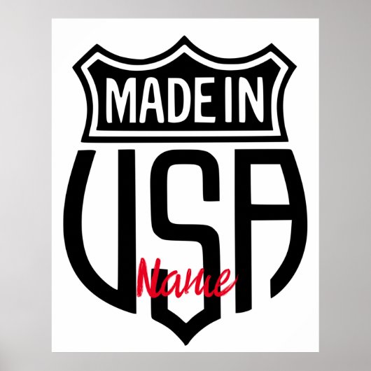 Made in USA Sign Thunder_Cove ポスター (正面)