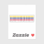 Made in Venezuela Barcode Flag Sticker シール (シート)