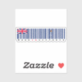 Made in Victoria Barcode Flag Sticker シール (シート)