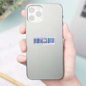 Made in Virginiaバーコードフラグ州のプライド シール (スマートフォン)