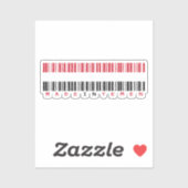 Made in Yemen Barcode Flag Design シール (シート)