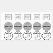 Made In [Your Name]キッチンベーキング ラベル (シート)