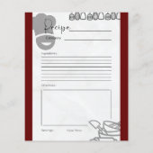 Made In [Your Name]キッチンレシピカードAny Color (裏面)