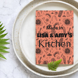 Made In [Your Name]キッチンレシピカードAny Color