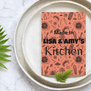 Made In [Your Name]キッチンレシピカードAny Color