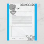 Made In [Your Name]キッチンレシピカードAny Color (裏面)