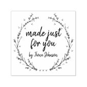 Made Just For You Lavenderハートリース セルフインキングスタンプ (デザイン)