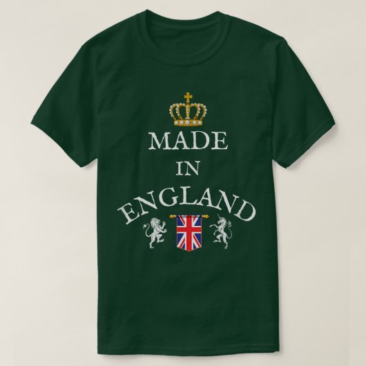 MADE N ENGLAND, WOMEN, MEN, ROYAL CROWN FLAG UNITE Tシャツ (デザイン正面)