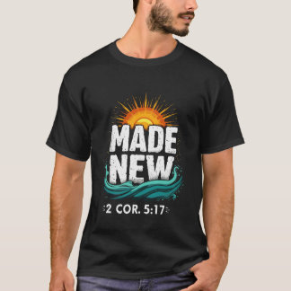 Made New Baptism Shirt Christian Shirts for Youth  Tシャツ