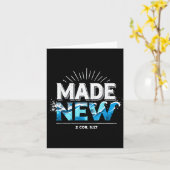 Made New Baptized Baptism  カード (黄色い花)