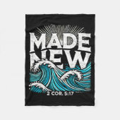 Made New Baptized Baptism  フリースブランケット (正面)