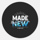 Made New Baptized Baptism  ラウンドシール (正面)