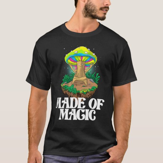 Made Of Mushroom   Women Magic Psilocybin Mushroom Tシャツ (正面)