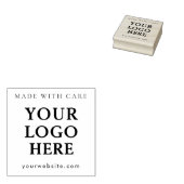 Made with Care ロゴ ビジネス ラバースタンプ (押印)