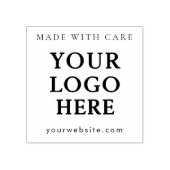 Made with Care ロゴ ビジネス ラバースタンプ (インプリント)