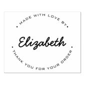 MADE with loveご注文ありがとうございます ラバースタンプ (インプリント)