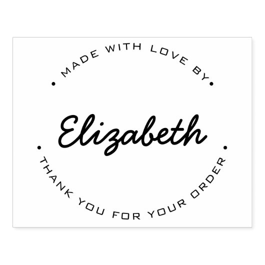 MADE with loveご注文ありがとうございます ラバースタンプ (インプリント)