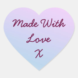 Made With Loveスタンプ ハートシール