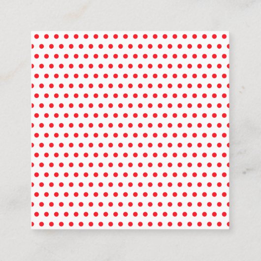 Made with Loveハート名刺 スクエア名刺 (裏面)