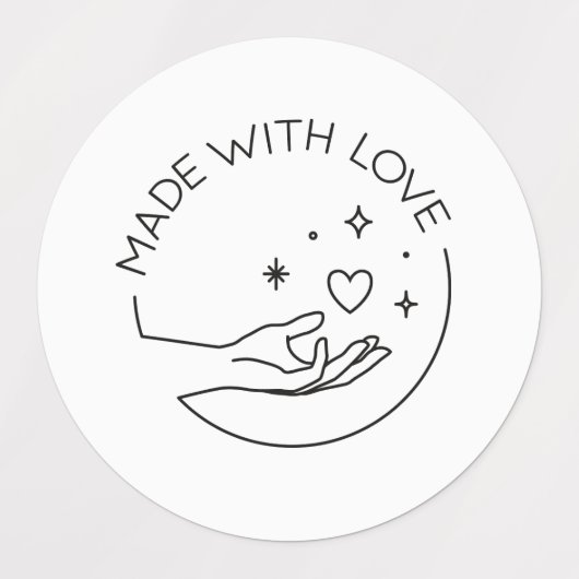 Made with love ラベル (デザイン2)