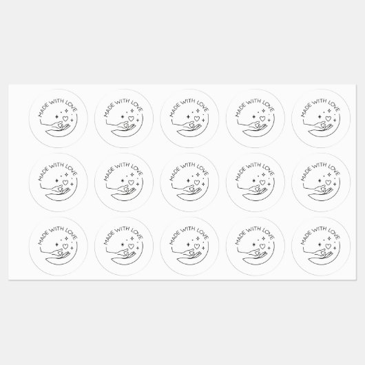 Made with love ラベル (シート)