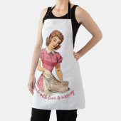 Made With Love and Cussing Housewife Illustration  エプロン (インサイチュ)