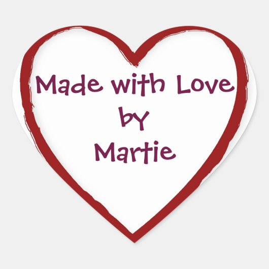 Made with Love by You -ハートシール ハートシール (正面)